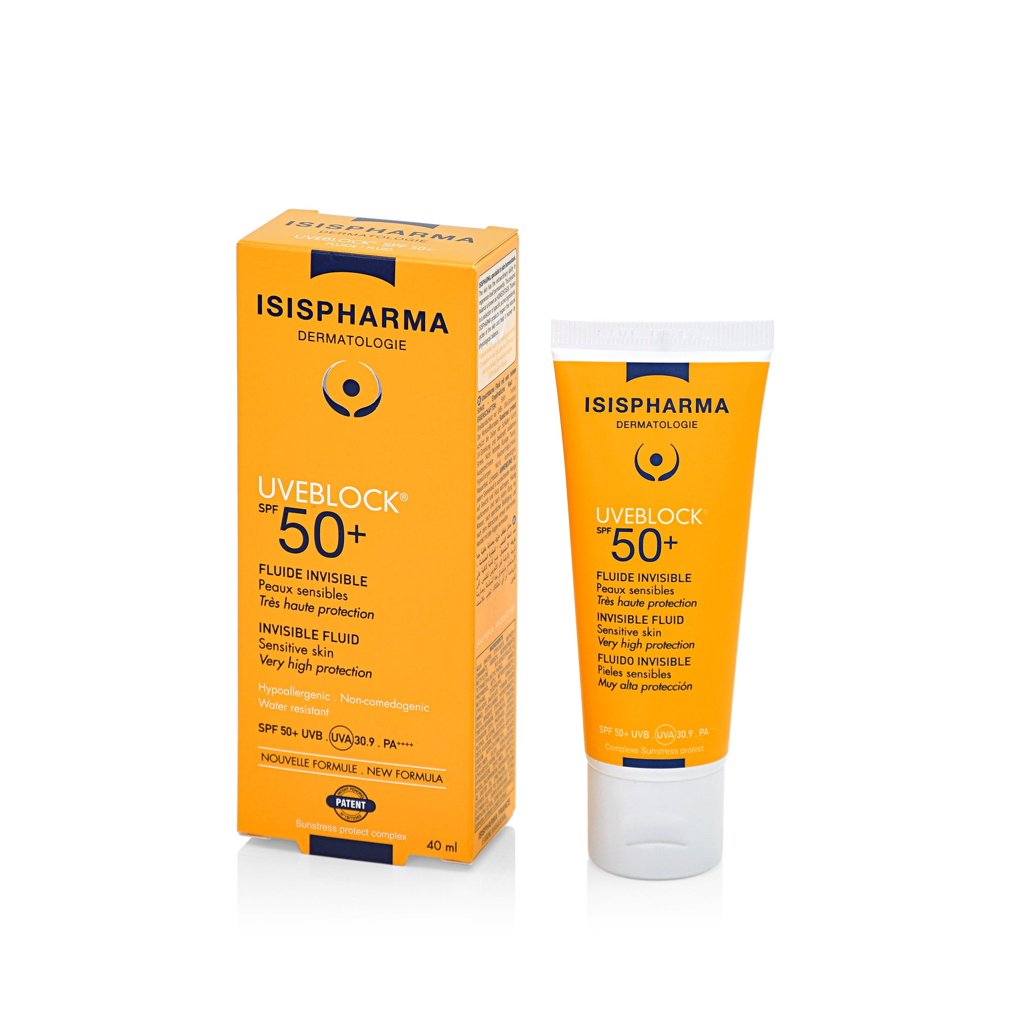 ISISPHARMA UVEBLOCK SPF50+ fluid invisible  40ML